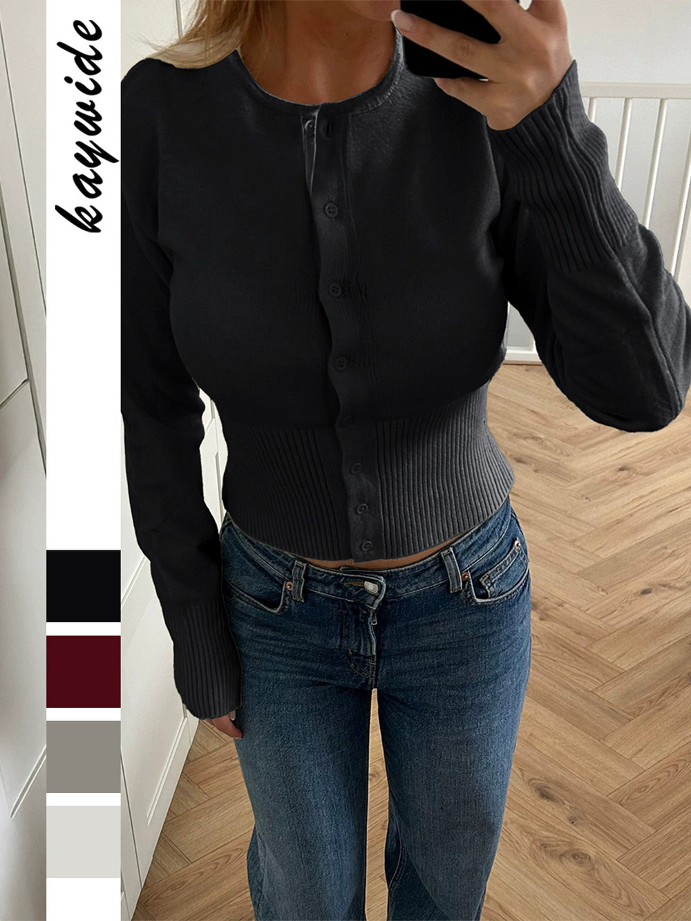 Zara Casual Solid Long Sleeve Shirt Jacket Sweater Fall Winter